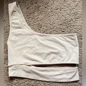 Small one strap tan tank top